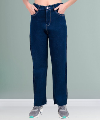 DenimStory Straight Fit Women Blue, Black Jeans