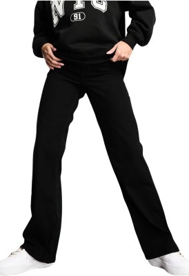 DENIM UNCLE Loose Fit Women Black Jeans