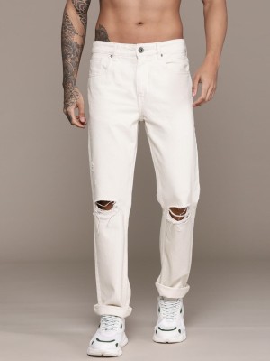 Roadster Relaxed Fit Men White Jeans