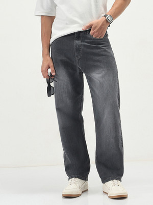 Urbano Fashion Loose Fit Men Dark Grey Jeans