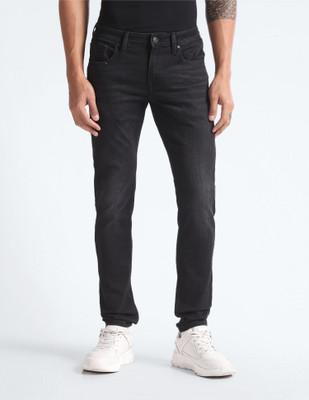 FLYING MACHINE Super Skinny Men Black Jeans