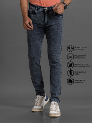 Lzard Regular Men Grey Jeans