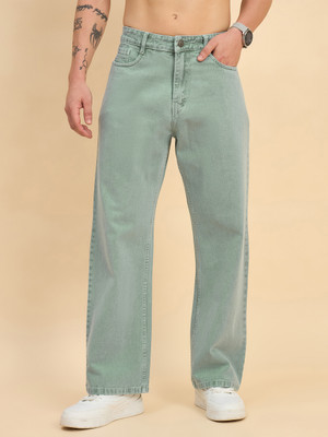 STUDIO NEXX Loose Fit Men Light Green Jeans