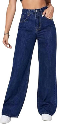VK Fashion Straight Fit Women Dark Blue Jeans
