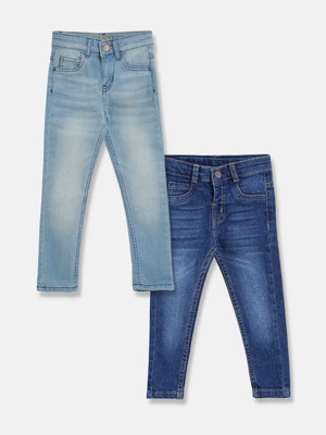 TALES & STORIES Regular Boys Multicolor Jeans(Pack of 2)