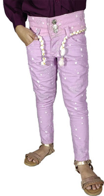 CODE7COLLECTION Regular Girls Pink Jeans