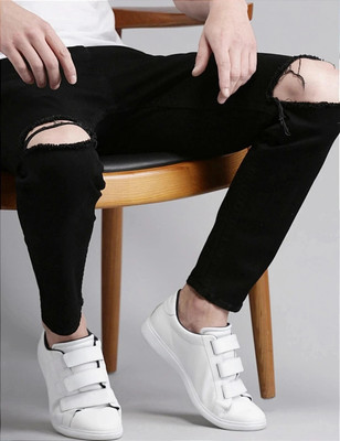 RAREONE Slim Men Black Jeans