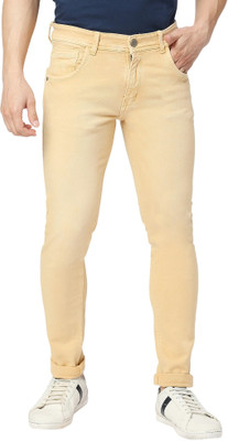 true colors of india Slim Men Beige Jeans