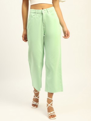 MADAME Relaxed Fit Women Green Jeans