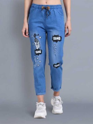 4M SALES Jogger Fit Women Blue Jeans