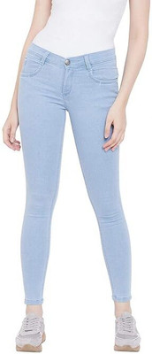 JAKSH PRO Slim Girls Light Blue Jeans