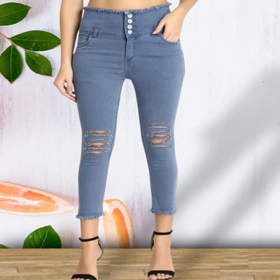 Perfect Outlet Skinny Women Grey Jeans