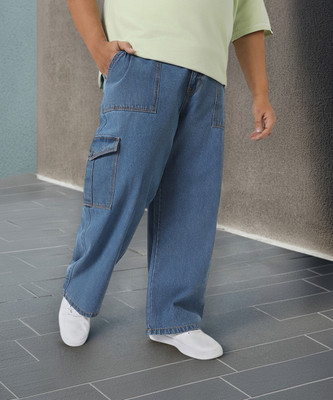 Urbano Plus . Loose Fit Men Light Blue Jeans