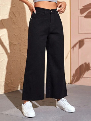 STEPLE DENIMS Flared Women Black Jeans