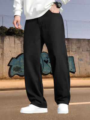 FADEVIELLE Relaxed Fit Men Black Jeans