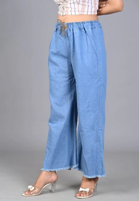LIKEEFASHION Loose Fit Women Light Blue Jeans
