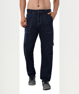 FoulChild Relaxed Fit Men Dark Blue Jeans
