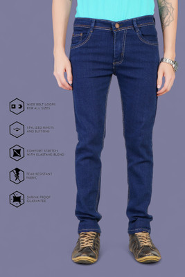 Lzard Regular Men Green Jeans