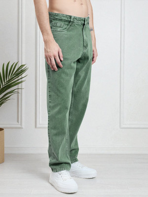 STUDIO NEXX Loose Fit Men Light Green Jeans