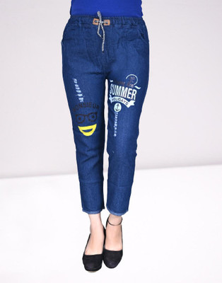 GORIYA Jogger Fit Women Blue Jeans