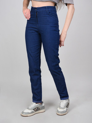KONFY Boot-Leg Women Dark Blue Jeans