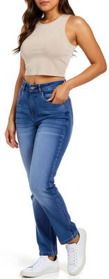 Glitchez Relaxed Fit Women Blue Jeans