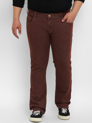 Urbano Plus Boot-Leg Men Brown Jeans