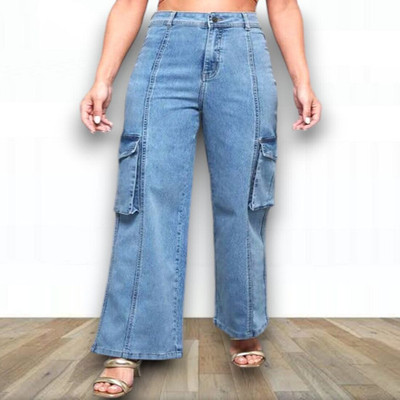 1DAYSTREET Straight Fit Women Light Blue Jeans