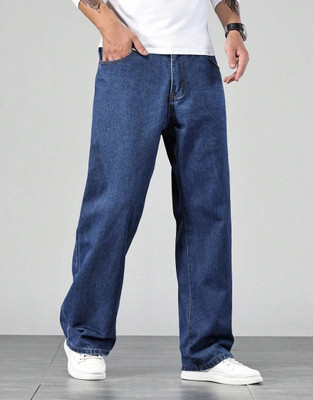 DENIM LOOK Loose Fit Men Dark Blue Jeans