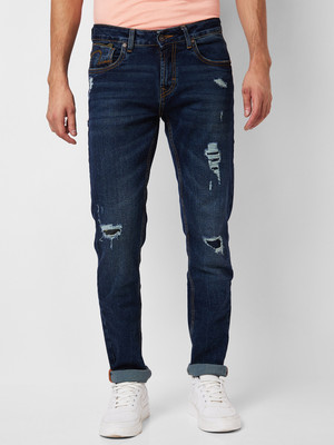 Spykar Skinny Men Dark Blue Jeans