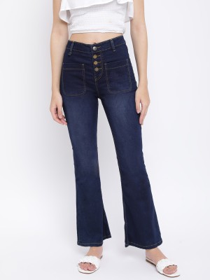 TALES & STORIES Flared Women Dark Blue Jeans