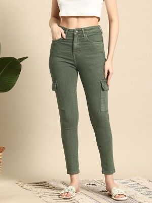 Mast & Harbour Skinny Women Green Jeans