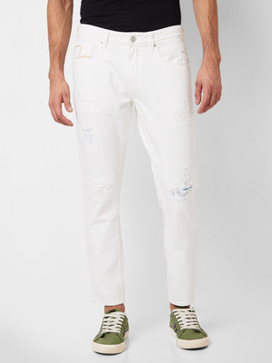 Spykar Slim Men White Jeans