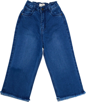 Ywee Relaxed Fit Girls Dark Blue Jeans