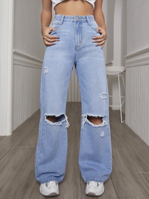 NUCOUTHS the style you love Regular Women Light Blue Jeans