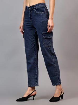 MERCEL Boyfriend Women Dark Blue Jeans