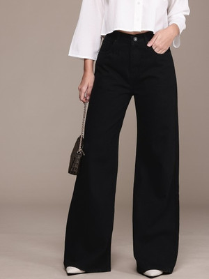 Akacy Straight Fit Women Black Jeans