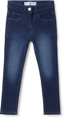 TALES & STORIES Slim Girls Dark Blue Jeans