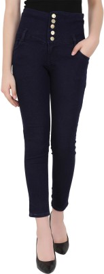 MM-21 Skinny Women Dark Blue Jeans