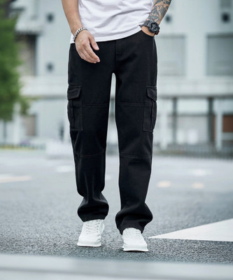 Leriya Fashion Regular Men Black Jeans