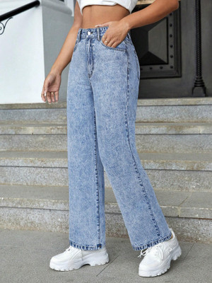 Crazeis Straight Fit Women Light Blue Jeans