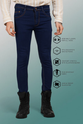 Lzard Slim Men Blue Jeans