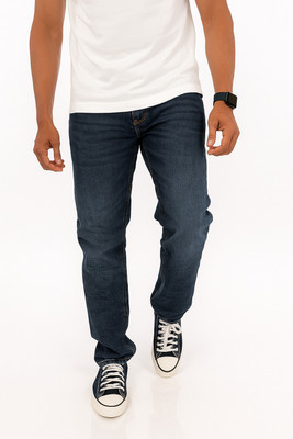 FOXTRAMP Tapered Fit Men Light Blue Jeans