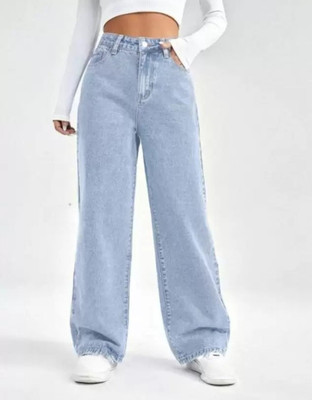 Playfeel Loose Fit Women Light Blue Jeans