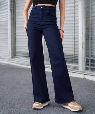 DOLCE CRUDO Boot-Leg Women Blue Jeans