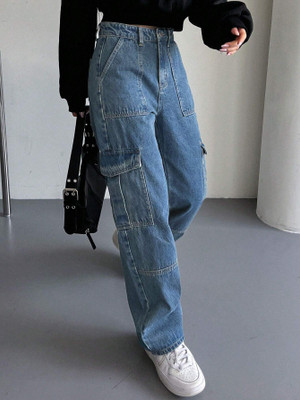 Leriya Fashion Flared Women Light Blue Jeans