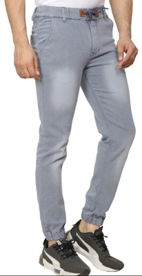 C2FH Jogger Fit Men Grey Jeans