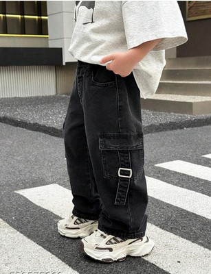FASHIONBREEZE Regular Boys Black Jeans