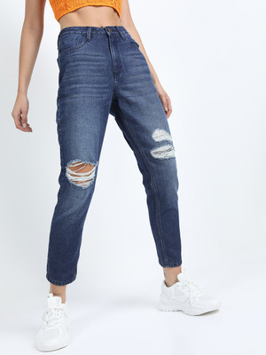 Tokyo Talkies Straight Fit Women Blue Jeans