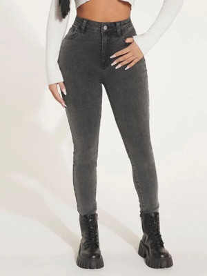 Herway Skinny Women Grey Jeans